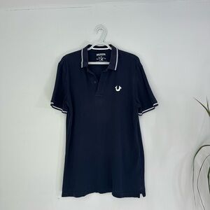 True Religion Dark Blue Polo Shirt Medium